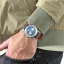 Men's silver Ferro & Company with leather strap AGL 2 Chronograph Blue 42MM