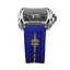 Men's silver CIGA Design watch with rubber strap Series Z Edge Air Craft Version Blue 40,8M Automatic