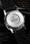 Men's silver Nivada Grenchen watch with leather strap Orange Depthmaster 14127A17 39MM Automatic