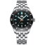Men's silver Phoibos watch with steel strap Wave Master 200M - PY053CN No Date Automatic 39.5MM