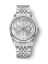Zilverkleurig herenhorloge van Nivada Grenchen met stalen riem Antarctic Spider 32023A04 38MM Automatic
