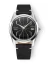 Stříbrné pánské hodinky Nivada Grenchen s koženým páskem Antarctic Spider 35011M15 35M