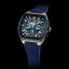 Černé pánské hodinky Ralph Christian s gumovým páskem The Vector Sport - Atlantic Pulse 47MM