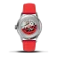 Zilveren herenhorloge van Ferro & Company met leren band Race Master Automatic Red 39MM Automatic