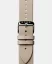 Men's silver Eone watch with leather strap Bradley Edge - Silver 40MM