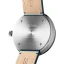 Men's silver 22Designstudio Watches watch with leather strap 4D Concrete Harbour Edition 44MM