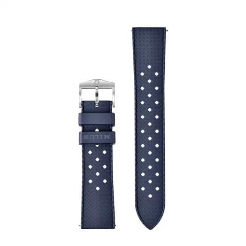 Montre Milus Watches pour homme de couleur argent avec bracelet en caoutchouc Archimèdes by Milus Silver Storm 41MM Automatic