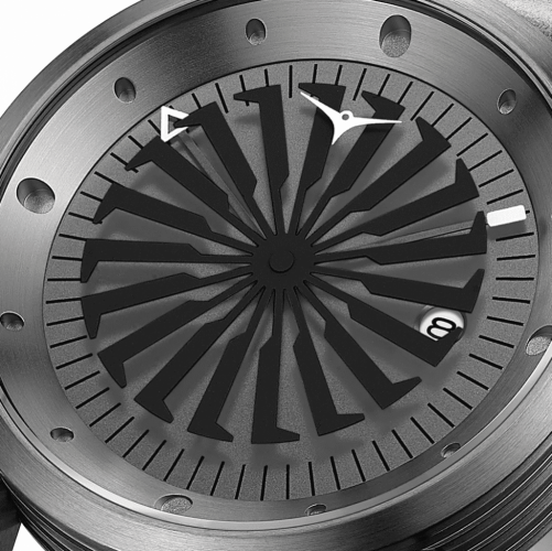 Relógio Zinvo Watches masculino com cinto de couro genuíno Blade Encore - Grey 44MM