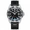 Stříbrné pánské hodinky Phoibos Watches s gumovým páskem Levithan PY032C DLC 500M - Automatic 45MM