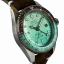 Relógio Out Of Order Watches prata para homens com pulseira de couro After 8 GMT 40MM Automatic