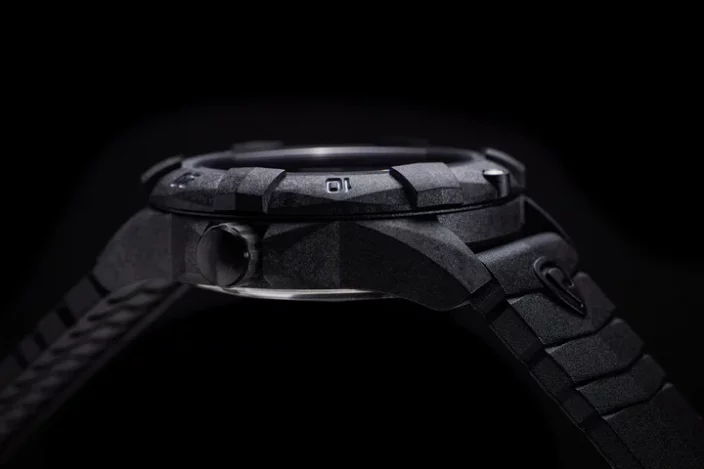 Schwarze Herrenuhr ProTek Watches mit Gummiband Dive Series 1001 42MM