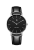 Silver women's Paul Rich watch with genuine leather strap Monaco Black Silver - Black Leather