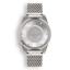 Męski srebrny zegarek Squale dia ze stalowym paskiem 1521 Black Blasted Mesh - Silver 42MM Automatic