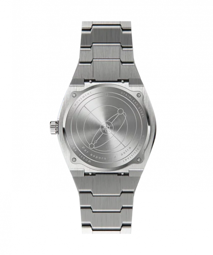 Men's silver Paul Rich watch with steel strap Cosmic - Silver 45MM