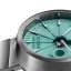 Zilverkleurig herenhorloge van 22Designstudio Watches met stalen band Concrete Sport Green 45MM Automati