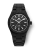 Černé pánské hodinky Nivada Grenchen s ocelový páskem F77 BLACK CERAMIC BRAIDED DIAL 68004A77 37MM Automatic
