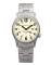 Men's silver Momentum Watch with steel strap Wayfinder GMT White 40MM