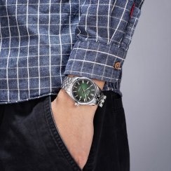 Montre homme Epos couleur argent avec bracelet acier Passion 3501.132.20.13.30 41MM Automatic