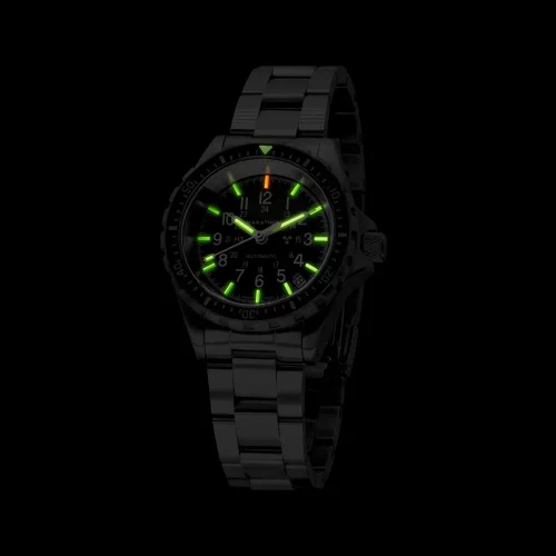 Stříbrné pánské hodinky Marathon Watches s ocelovým páskem Medium Diver's Automatic 36MM