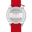 Men's silver Bomberg Watch with rubber strap RACING 4.3 Red 45MM