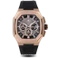 Zlaté pánské hodinky Ralph Christian s gumovým páskem The Equinox Chrono - Royal Dusk 47MM