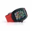Černé pánské hodinky Nsquare s gumovým páskem Dragon Overloed Rec / Black 44MM Automatic