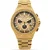 Men's gold Louis XVI watch with steel strap Frosted Le Monarque 1213 - Gold 42MM