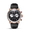 Muški sat Ferro & Company s kožnim remenom AGL 2 Chronograph Black / White / Rose Gold 42MM