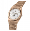 Montre Valuchi Watches pour homme de couleur or avec bracelet en acier Lunar Calendar - Rose Gold White 40MM