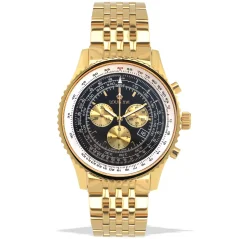 Goldene Louis XVI Herrenuhr mit Stahlband Artagnan - Gold 47.5MM