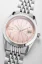 Herrenuhr aus Silber Nivada Grenchen mit Stahlband Antarctic Spider Salmon Date 32042A04 38MM Automatic