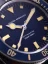 Men's silver Nivada Grenchen watch with rubber strap Depthmaster Blue 14129A24 39MM Automatic