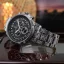 Men's silver Louis XVI watch with steel strap Palais Royale 1095 - Silver 43MM