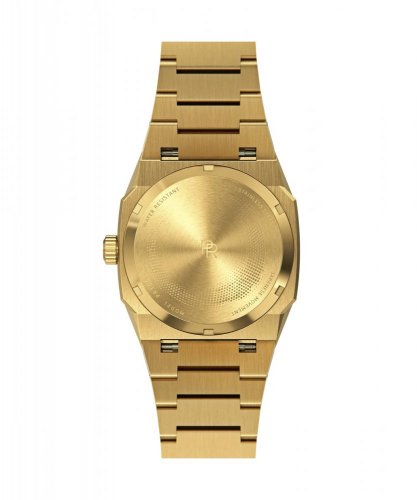 Złoty zegarek męski Paul Rich ze stalowym paskiem Elements Black Tiger Steel 45MM