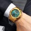 Men's Paul Rich gold watch with steel strap King's Jade 45MM