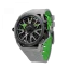 Men's Mazzucato black watch with rubber strap RIM Monza Black / Green - 48MM Automatic