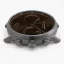 Czarny zegarek męski Nordgreen ze skórzanym paskiem Pioneer Brown Sunray Dial - Brown Leather / Gun Metal 42MM