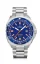 Orologio da uomo Delma Watches in colore argento con cinturino in acciaio Shell Star Silver / Blue 44MM