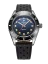 Stříbrné pánské hodinky Nivada Grenchen s koženým páskem Aquamar Blue 32074A10 38MM Automatic