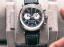 Men's silver Ferro & Company with leather strap AGL 2 Chronograph Black / White 42MM