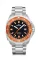 Stříbrné pánské hodinky Delma s ocelovým páskem Shell Star Silver / Orange 44MM Automatic
