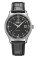Strieborné pánske hodinky Delbana Watches s koženým pásikom Della Balda Black / Black 40MM Automatic