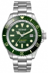 Herrenuhr aus Silber Audaz Watches mit Stahlband Abyss Diver ADZ-3010-08 - Automatic 44MM