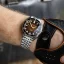 Reloj Circula Watches plateado para hombre con correa de acero AquaSport II - Brown 40MM Automatic