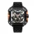 Men's black CIGA Design watch with rubber strap Series X Gorilla Black / Orange 44MM Automatic