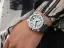 Men's silver Bomberg Watch with steel strap EDGE WHITE 43MM Automatic