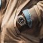 Montre homme en argent Paul Rich avec un bracelet en cuir Carbon  - Leather 45MM
