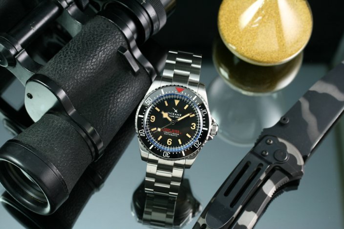 Stříbrné pánské hodinky Ocean X s ocelovým páskem SHARKMASTER-V 1000 VSMS531 - Silver Automatic 42MM