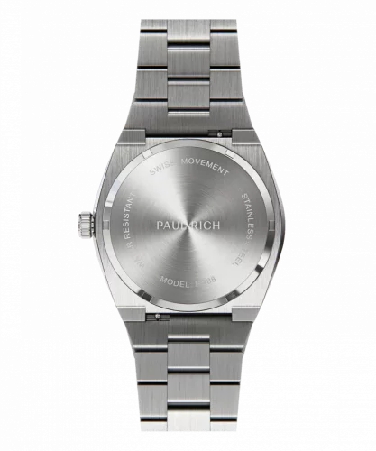 Men's silver Paul Rich watch with steel strap Frosted Star Dust Lapis Nebula - Silver 45MM