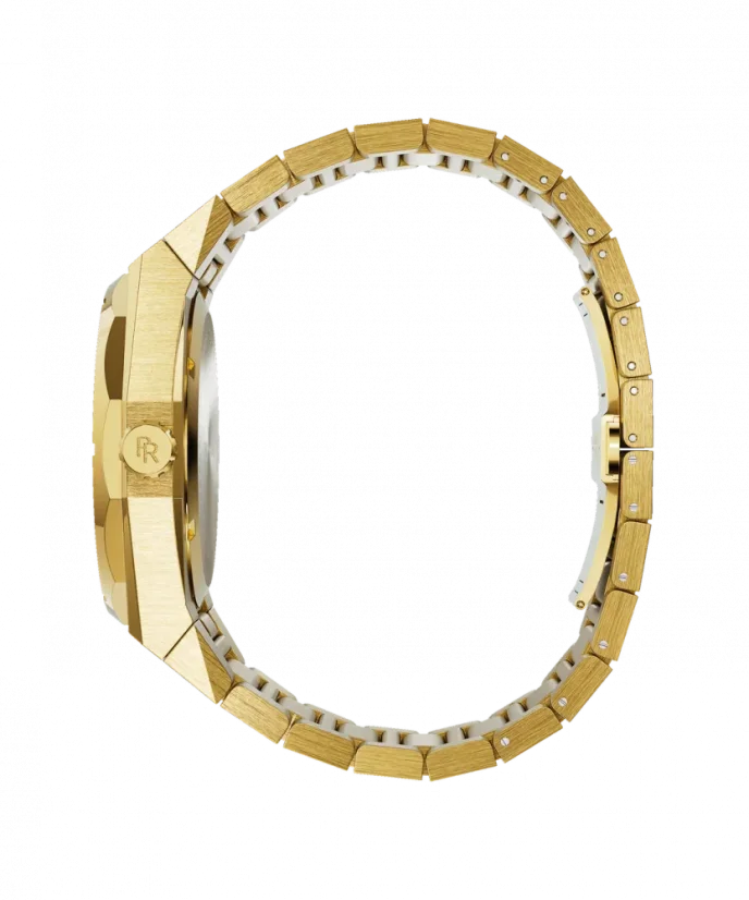 Men's gold Paul Rich watch with steel strap Frosted Star Dust II - Gold 43MM